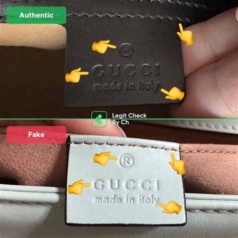 etichetta gucci fake|Gucci handbag authentication check.